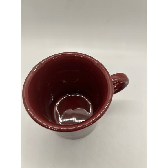 Fiesta Mug Burgandy Circle Handle Novelty Colorful - Picture 2 of 4